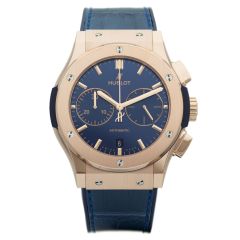 521.OX.7180.LR | Hublot Classic Fusion Blue Chronograph King Gold 45 mm  watch. Buy Online