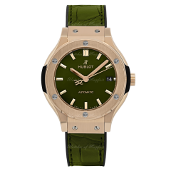 565.OX.8980.LR | Hublot Classic Fusion Green King Gold 38 mm watch. Buy Online