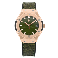 581.OX.8980.LR | Hublot Classic Fusion Green King Gold 33 mm watch. Buy Online