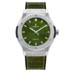 542.NX.8970.LR | Hublot Classic Fusion Green Titanium 42 mm watch. Buy Online