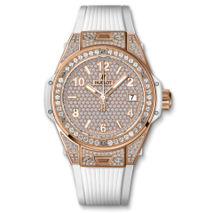 465.OE.9010.RW.1604 | Hublot Big Bang King Gold White Full Pave 39 mm watch. Buy Online