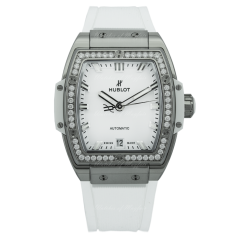 665.NE.2010.RW.1204 | Hublot Spirit of Big Bang Titanium White Diamonds 39mm watch. Buy Online