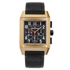 7012672 | Jaeger-LeCoultre Reverso Squadra Chronograph Black watch. Buy Online