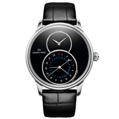 J016030270 | Jaquet Droz Grande Seconde Dual Time Onyx Steel 43 mm watch. Buy Online