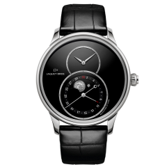J007530270 | Jaquet Droz Grande Seconde Moon Onyx Steel 43mm watch. Buy Online
