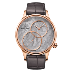 J006013270 | Jaquet Droz Grande Seconde Off-centered Meteorite Red Gold