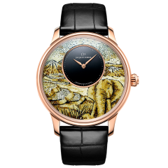 J005033280 | Jaquet Droz Petite Heure Minute Elephant Mosaic 43 mm watch. Buy Online