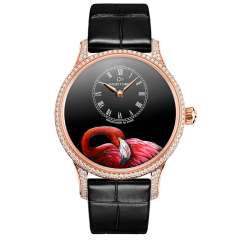 J005013217 | Jaquet Droz Petite Heure Minute Pink Flamingo 39 mm watch. Buy Online
