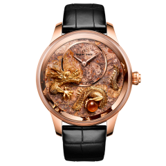 J005023287 | Jaquet Droz Petite Heure Minute Relief Dragon Red Gold