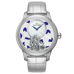 J005024277 | Jaquet Droz Petite Heure Minute Relief Goats 41 mm watch. Buy Online