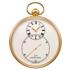 J080031000 | Jaquet Droz Pocket Watch Ivory Enamel Yellow Gold 50 mm