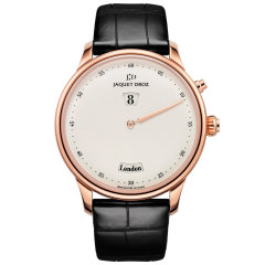 J010133209 | Jaquet Droz Twelve Cities Ivory Enamel Red Gold 43 mm