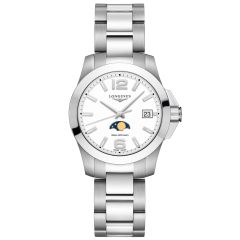 L3.381.4.16.6 | Longines Conquest Moonphase Quartz 34 mm watch | Buy Now