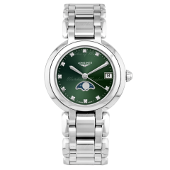 L8.115.4.67.6 | Longines PrimaLuna Steel Quartz 30.5 mm watch | Buy Now