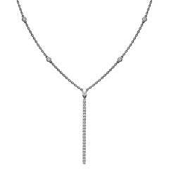 Messika Gatsby Vertical Bar Black Gold Necklace 5448