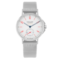 564 | Nomos Ahoi Neomatik Siren White Automatic Grey Textile 36 mm watch | Buy Now