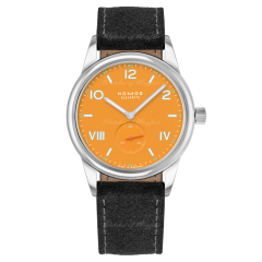 729 | NOMOS Club Campus 38 Future Orange Anthracite Leather watch | Buy Now