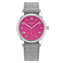 711 | Nomos Club Campus Deep Pink Manual Grey Leather 36 mm watch | Buy Now