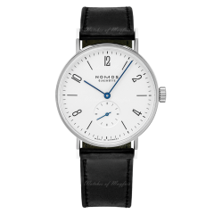 164 | Nomos Tangente manual Black Leather 38 mm watch | Buy Now