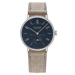 Nomos Tangente Midnight Blue Beige Leather 35 mm 132