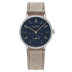 133 | NOMOS Tangente Midnight Blue Beige Leather 35 mm watch | Buy Now