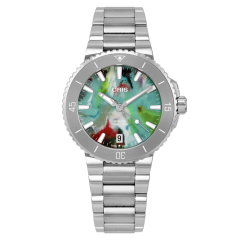 01 733 7770 4150-Set | Oris Aquis Date 36.5 mm watch. Buy Online