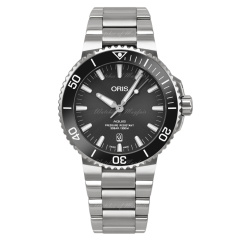 01 733 7730 7153-07 8 24 15PEB | Oris Aquis Titanium Date 43.5 mm watch. Buy Online
