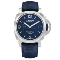 PAM01157 | Panerai Luminor Marina ESteel Blu Profondo 44 mm watch | Buy Now