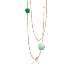 15608R|Pasquale Bruni Bon Ton Goddesses Rose Gold Chrysoprase Necklace