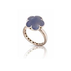 Pasquale Bruni Bon Ton Rose Gold Chalcedony Ring Size 55 15054R