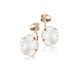 Pasquale Bruni Bon Ton Rose Gold Milky Quartz Earrings 15080R