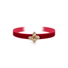 15659R | Buy Pasquale Bruni Petit Garden Rose Gold Red Velvet Choker