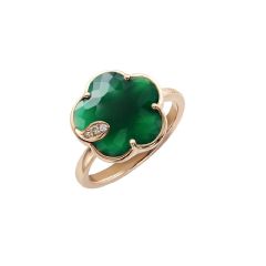 16125R|Buy Pasquale Bruni Ton Joli Rose Gold Agate Diamond Ring Size 54