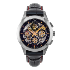 A1010/9 | Perrelet Chronograph Skeleton GMT 42mm watch. Buy Online
