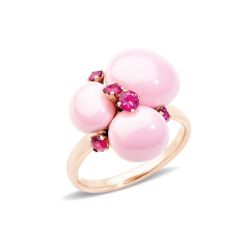 A.B610/O7CBRU | Pomellato Capri Rose Gold Ceramic Ruby Ring | Buy Now
