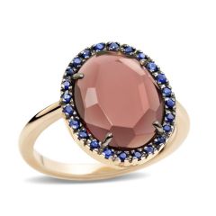 Pomellato Colpo di Fulmine Rose Gold Sapphire Garnet Ring A.B307/O7OGZF