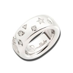 PA91060_O2WHR_DB000-61 | Pomellato Iconica Fede White Gold Diamond Ring Size 61