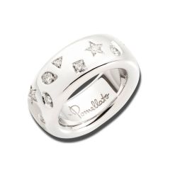 PA9106D_O2WHR_DB000-61 | Pomellato Iconica Fede White Gold Diamond Ring Size 61