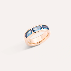 PAC3020_O7000_000TL|Pomellato Iconica Rose Gold London Blue Topaz Ring