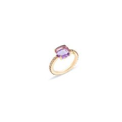 A.A509O7BROI | Pomellato Baby Rose Gold Amethyst Diamond Ring |Buy Now