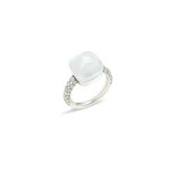 PAB4011_O2000_DBXAD |Buy Pomellato Nudo Maxi White Gold Moonstone Ring