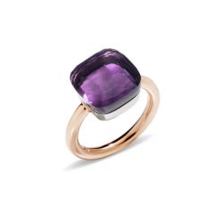 PAB2010_O6000_000OI | Buy Pomellato Nudo Rose and White Gold Amethyst Ring 