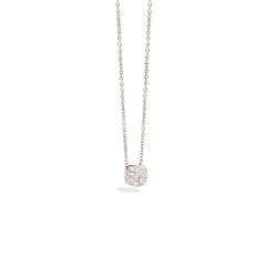 PCB7040_O6000_DB000 | Pomellato Nudo Rose and White Gold Diamond Necklace