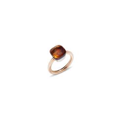 A.A110/O6/OV | Pomellato Nudo Rose Gold Quartz Ring | Buy Now
