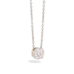 Pomellato Nudo White and Rose Gold Diamond Necklace PCB6012_O6000_DB000