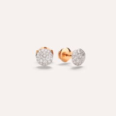 Pomellato Sabbia Rose Gold Diamond Earrings POB2042_O7000_DB000