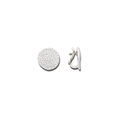 Pomellato Sabbia White Gold Diamond Earrings POB6073_UWWHR_DB000