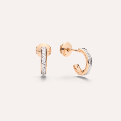 Pomellato Together Rose Gold Diamond Earrings POB8110_O7000_DB000