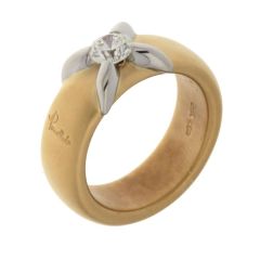 A.9918MB3/S | Pomellato Yellow and White Gold Diamond Ring | Buy Now
