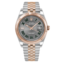 126331 | Rolex Datejust Oystersteel Steel Everose Gold Dark Grey Dial Jubilee 41 mm watch. Buy Online